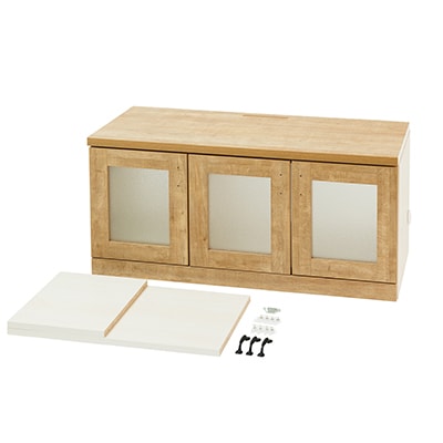 テレビボード 幅100cm 完成品 国産 Miel-3 RV mini-100-TV キナコ色