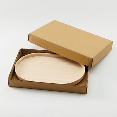 ヒノキのラウンドトレイL　TSUYAMA FURNITURE