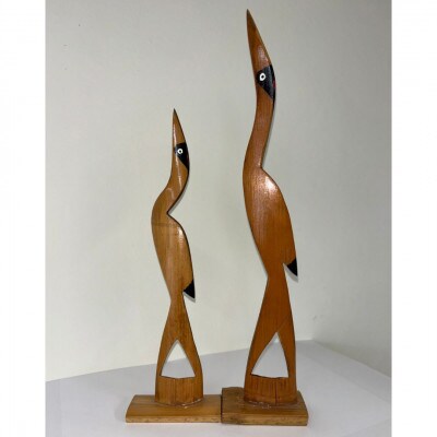 親子鶴(竹細工)