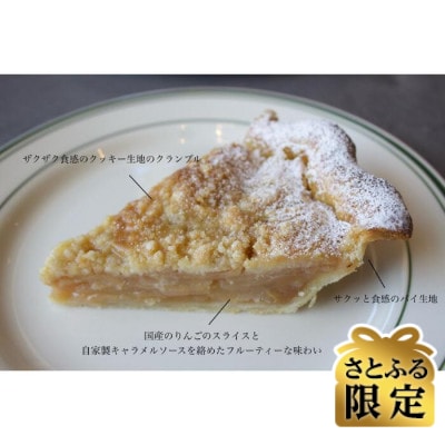 【さとふる限定】林檎の苗を植える所から始めたアップルパイ専門店ブルーリボン　ハーフ