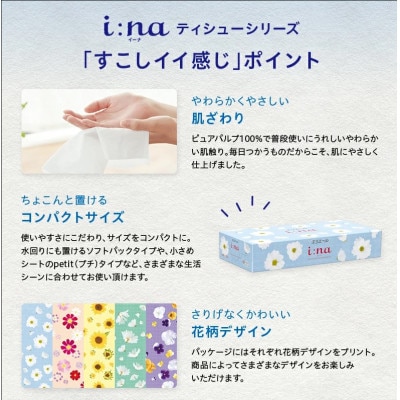 セットE 　トイレットペーパー ダブル　3パック + ティッシュ 5箱× 2パック
