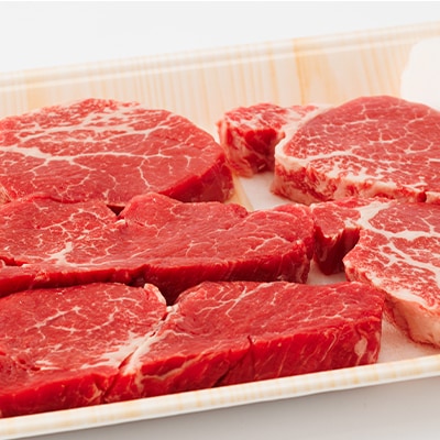 【岡山県産国産牛】やわらかヒレステーキ 4～5枚(500g)牛脂付き