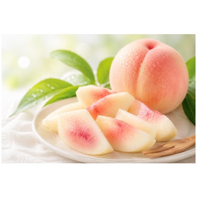 【先行予約】岡山の白桃・約2kg(5～9玉)7月下旬頃から9月上旬頃発送予定