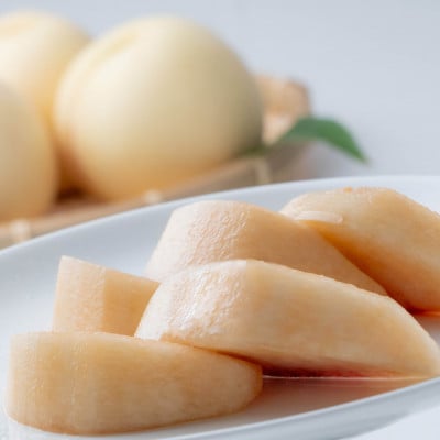 岡山の白桃(早生種)　大玉3玉(約840g)
