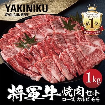 【将軍牛】特選焼肉セット ロース カルビ もも 3種類 1kg