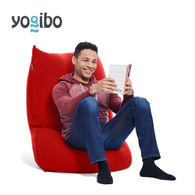 9月30日まで寄付額改定!! Yogibo Lite(ヨギボー ライト)【レッド】