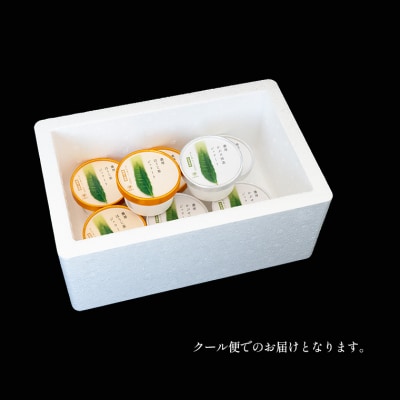 お茶農家の濃厚さしま茶ジェラート 8個入りセット