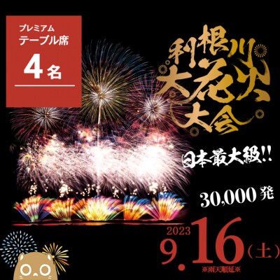 先着100組限定】第36回利根川大花火大会 観覧チケット「プレミアム