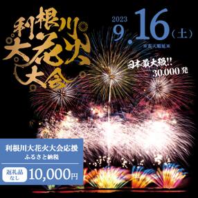 【返礼品なし】利根川大花火大会応援ふるさと納税 (10000円分) 【茨城県境町】