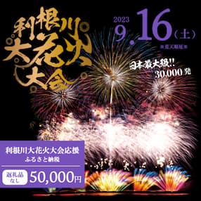 【返礼品なし】利根川大花火大会応援ふるさと納税 (50000円分) 【茨城県境町】