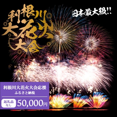 【返礼品なし】利根川大花火大会応援ふるさと納税  (50000円分)  【茨城県境町】