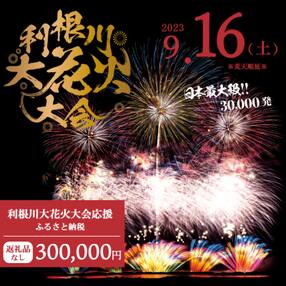 【返礼品なし】利根川大花火大会応援ふるさと納税 (300000円分) 【茨城県境町】