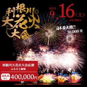 【返礼品なし】利根川大花火大会応援ふるさと納税 (400000円分) 【茨城県境町】