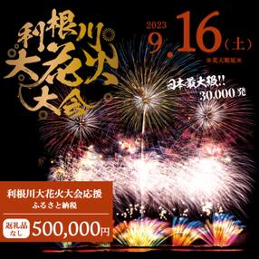 【返礼品なし】利根川大花火大会応援ふるさと納税 (500000円分) 【茨城県境町】