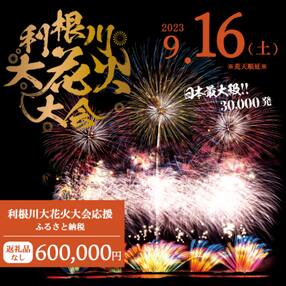 【返礼品なし】利根川大花火大会応援ふるさと納税 (600000円分) 【茨城県境町】