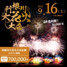 【返礼品なし】利根川大花火大会応援ふるさと納税 (700000円分) 【茨城県境町】