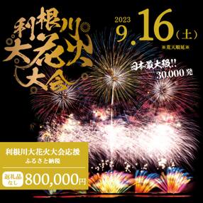 【返礼品なし】利根川大花火大会応援ふるさと納税 (800000円分) 【茨城県境町】