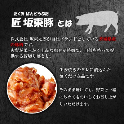 国産豚 切り落とし 味付き生姜焼き 2kg (250g × 8袋)