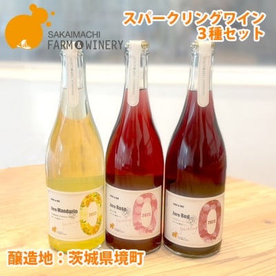 【スパークリングワイン3種セット】750ml×3本 さかいまちワイナリー