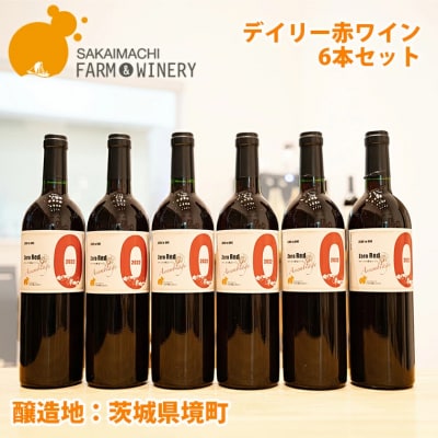 【デイリー 赤ワイン 6本セット】 750ml×6本 さかいまちワイナリー