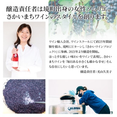 【ハーフワイン4種セット】 375ml×4本 さかいまちワイナリー K2650