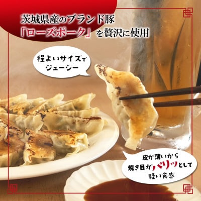 【茨城県共通返礼品】◎最短翌日発送◎ ローズポーク使用 冷凍餃子 約120個 (540g×4袋)