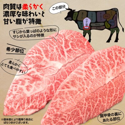 【常陸牛】 ミスジステーキ 約300g (2～3枚)  〈茨城県共通返礼品〉