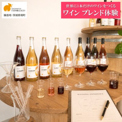 オリジナルワインブレンド体験 1名様利用券 ワイン1本付 オリジナルラベル ツアー 酒 お酒 赤 白