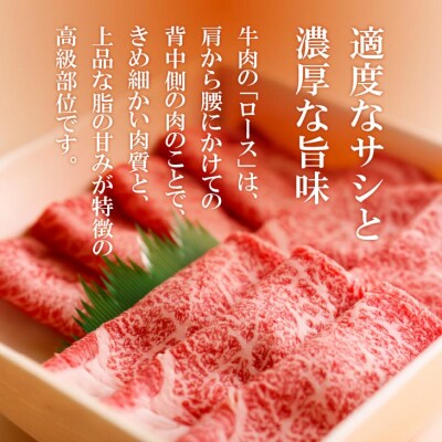 【淡路牛】ロースすき焼き・しゃぶしゃぶ用　600g