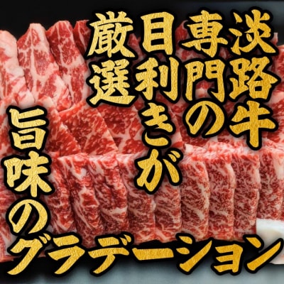 【淡路牛】特上赤身・特上カルビ　焼肉用　600g