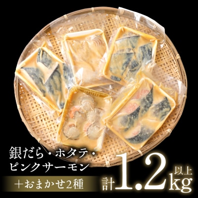 【訳あり】日本料理店こだわりのプレミアム西京漬けセット1.2kg以上 5種20枚_169-6447