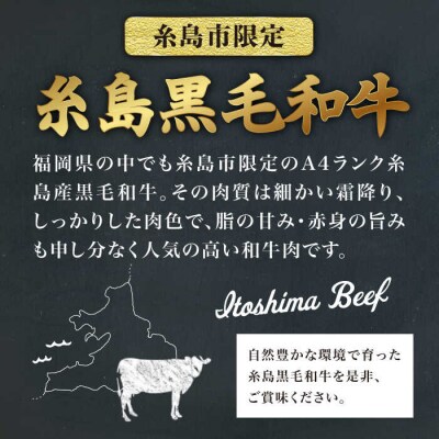 【煮込み用】A4ランク 糸島 黒毛和牛 バラ肉ブロック 1kg 糸島ミートデリ工房 [ACA045]