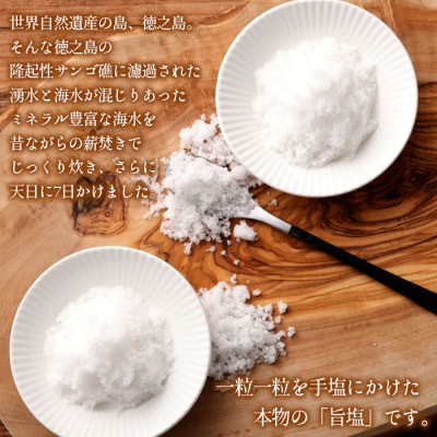 徳之島産 『満月・新月の塩』 合計200g(各100g) 塩 しお ミネラル 海塩 旨塩