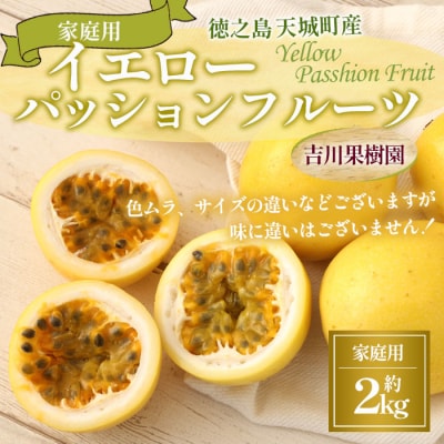 【2027年発送】徳之島 天城町 吉川果樹園 家庭用 イエロー パッション フルーツ 約2kg