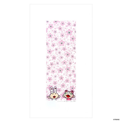【ふるさと納税特別仕様】版画「カイカイキキ 桜咲く 」シリアルNo.入り限定カード付き 村上隆