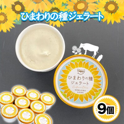 ジェラート アイス ミルク ヒマワリの種 9個セット 　H-11a