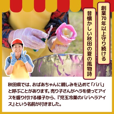 児玉冷菓のババヘラアイスセット 2色5個入 プレミアムいちご&バナナ|23_kdm-070101