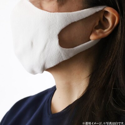 オーガニックコットン使用くりかえし使える立体ニットマスク(ベージュ)|23_pln-020101c