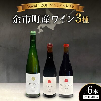 Yoichi LOOP ソムリエセレクト 余市町産ワイン【3種】 6本セット_Y055-0077