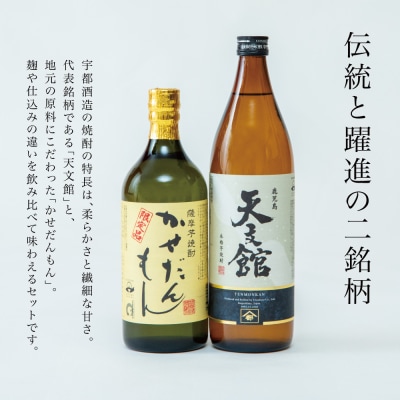 【蔵元直送】宇都酒造 本格芋焼酎2本飲み比べセット(天文館 900ml&かせだんもん720ml)