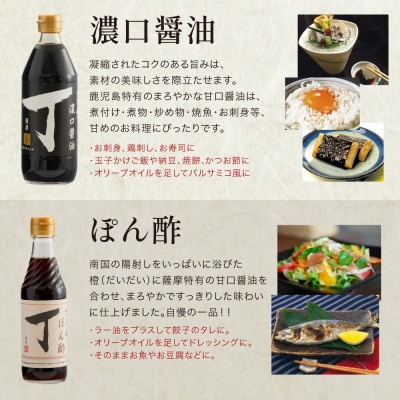 【創業享保20年の老舗醤油屋】丁子屋のかごしま調味料 詰め合わせ (4種) 贈答用