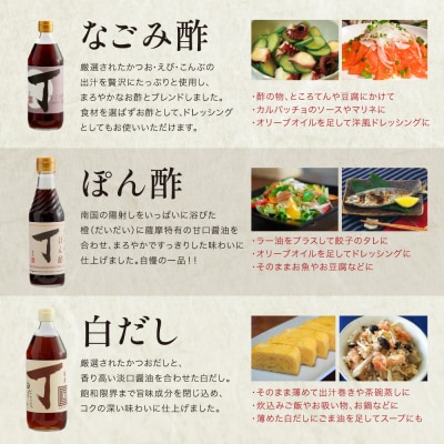 【創業享保20年の老舗醤油屋】丁子屋のかごしま調味料 詰め合わせ (6種) 贈答用