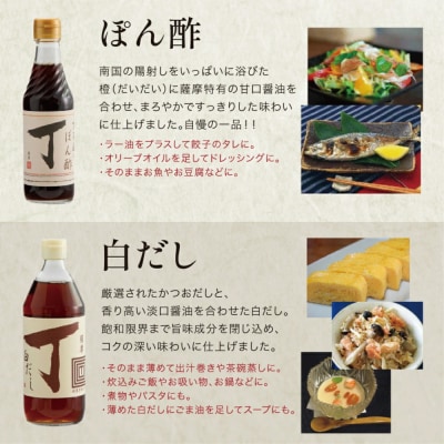 【創業享保20年の老舗醤油屋】丁子屋のかごしま調味料 詰め合わせ(7種)