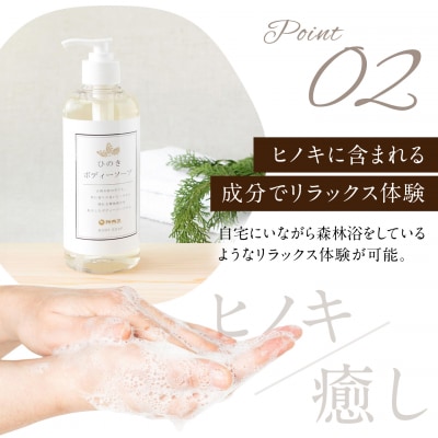 【全6回隔月定期便】神然流 桧ボディソープ 4本