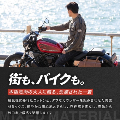 【デグナー】コットンジャケット[23SJ-6]〈カーキ・Mサイズ〉|京都 バイクギア 人気ブランド 