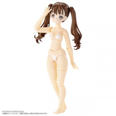 「Bikini Mates」吉野いるみ ブラウンヘアー・ホワイトビキニ 1/12ドール