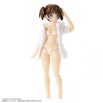 「Bikini Mates」吉野いるみ ブラウンヘアー・ホワイトビキニ 1/12ドール