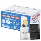 使い方簡単 非常用簡易トイレ　凝固剤+袋 60回セット(防災グッズ　防災トイレ)