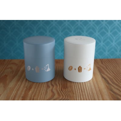 エルパライソライチロット150g(豆)& cafe&gin monoオリジナルキャニスター(青)