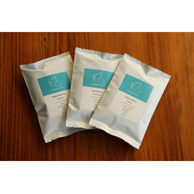 自家焙煎コーヒー豆(粉)　おすすめ3種セット(80g×3袋)